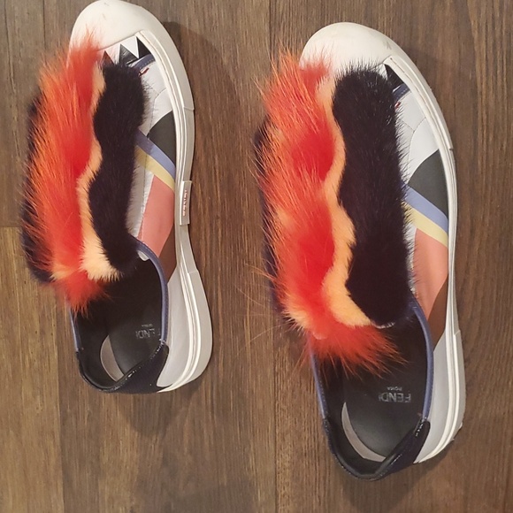 Authentic Fendi womens platform sneakers sz 40 - Picture 8 of 12